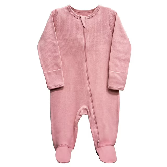 Wonder Nation Unisex Baby Zip Front Sleep N Play Pajamas, Preemie-6/9 Months | Walmart (US)