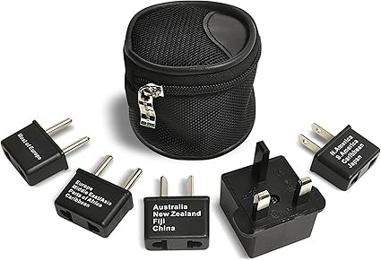 Ceptics International Worldwide Travel Plug Adapter 5 Piece Set, Great for Cell Phones, Battery C... | Amazon (US)