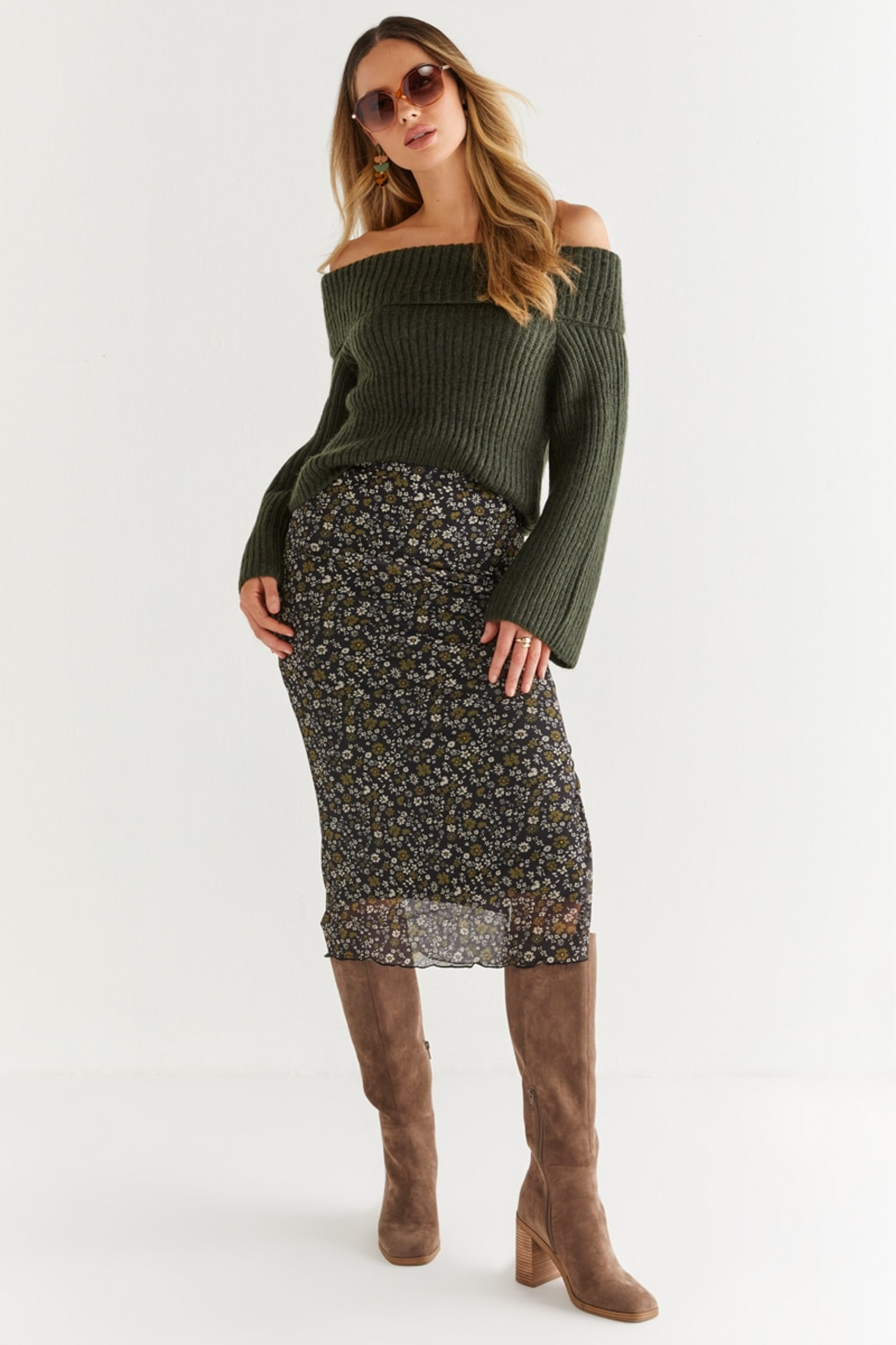 Lyla Off The Shoulder Sweater | Francesca's