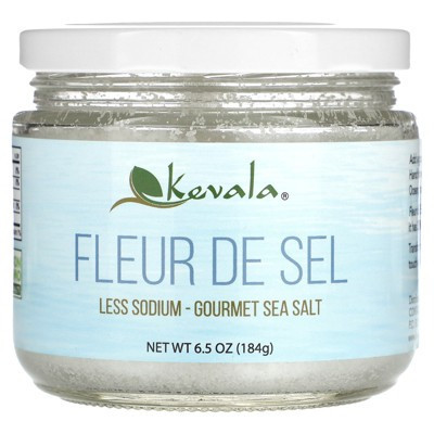 Kevala Fleur De Sel, Less Sodium, Gourmet Sea Salt, 6.5 oz (184 g) | Target