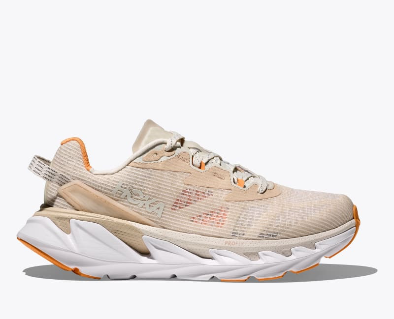 HOKA Elevon 2 TS Shoes in Alabaster/Solar Flare, Size M 7/W 8 | Hoka One US