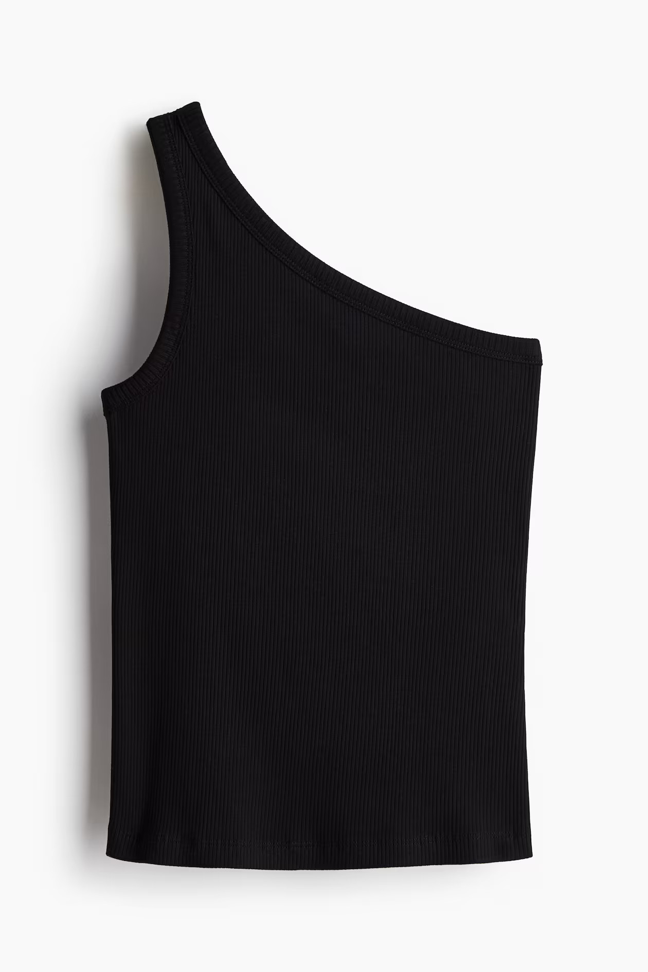 Ribbed one-shoulder top | H&M (UK, MY, IN, SG, PH, TW, HK)