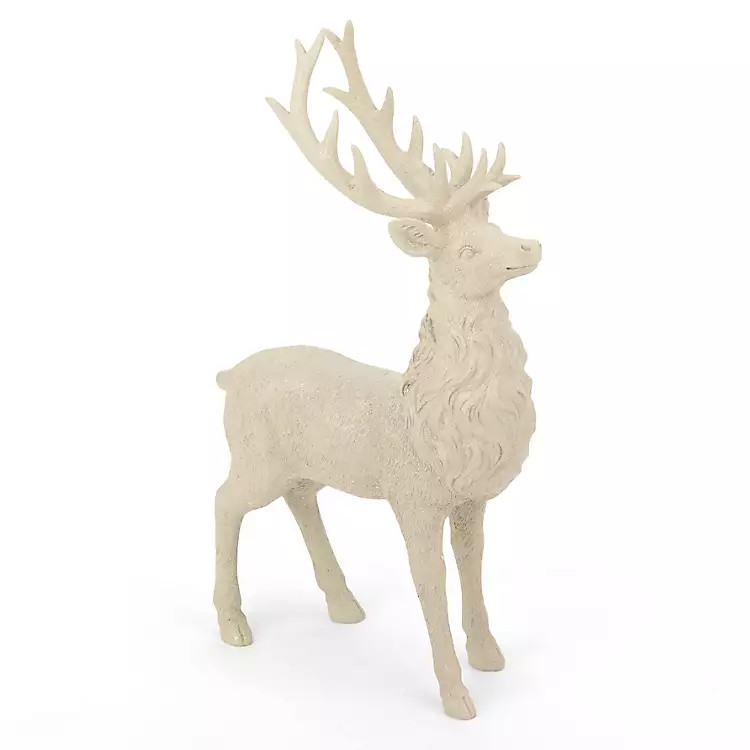 Gray Standing Deer Figurine, 11 in. | Kirklands Home | Kirklands