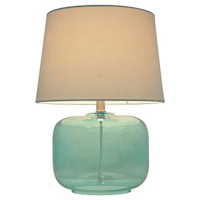Glass Table Lamp Aqua Including CFL Bulb - Pillowfort™ | Target
