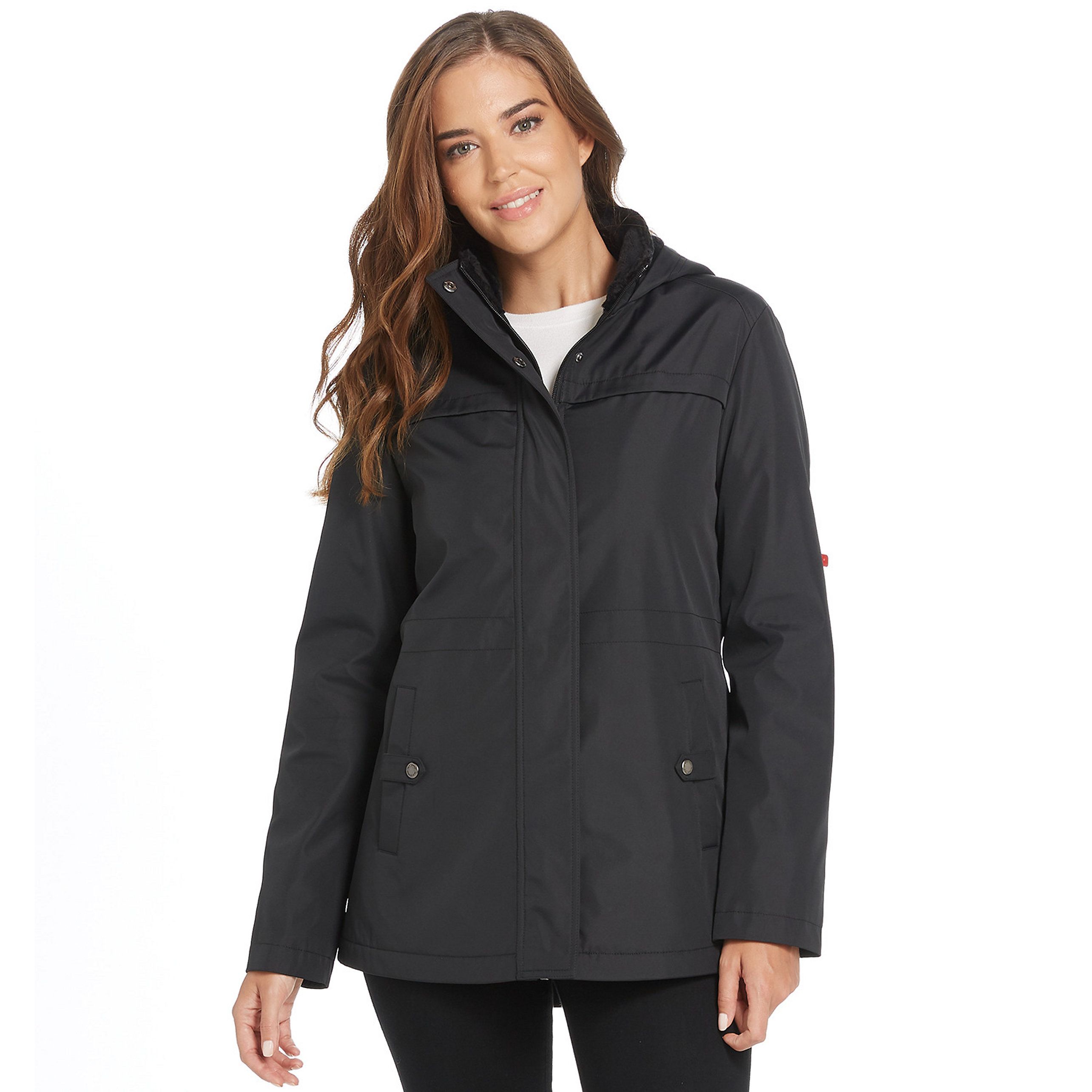Women's Weathercast Hooded Bonded Anorak Rain Jacket | Kohl's