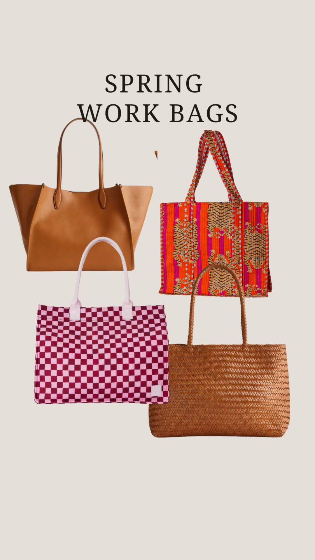 Spring work bag ideas that we all deserve 

#LTKmomlife #LTKWorkwear #LTKootd