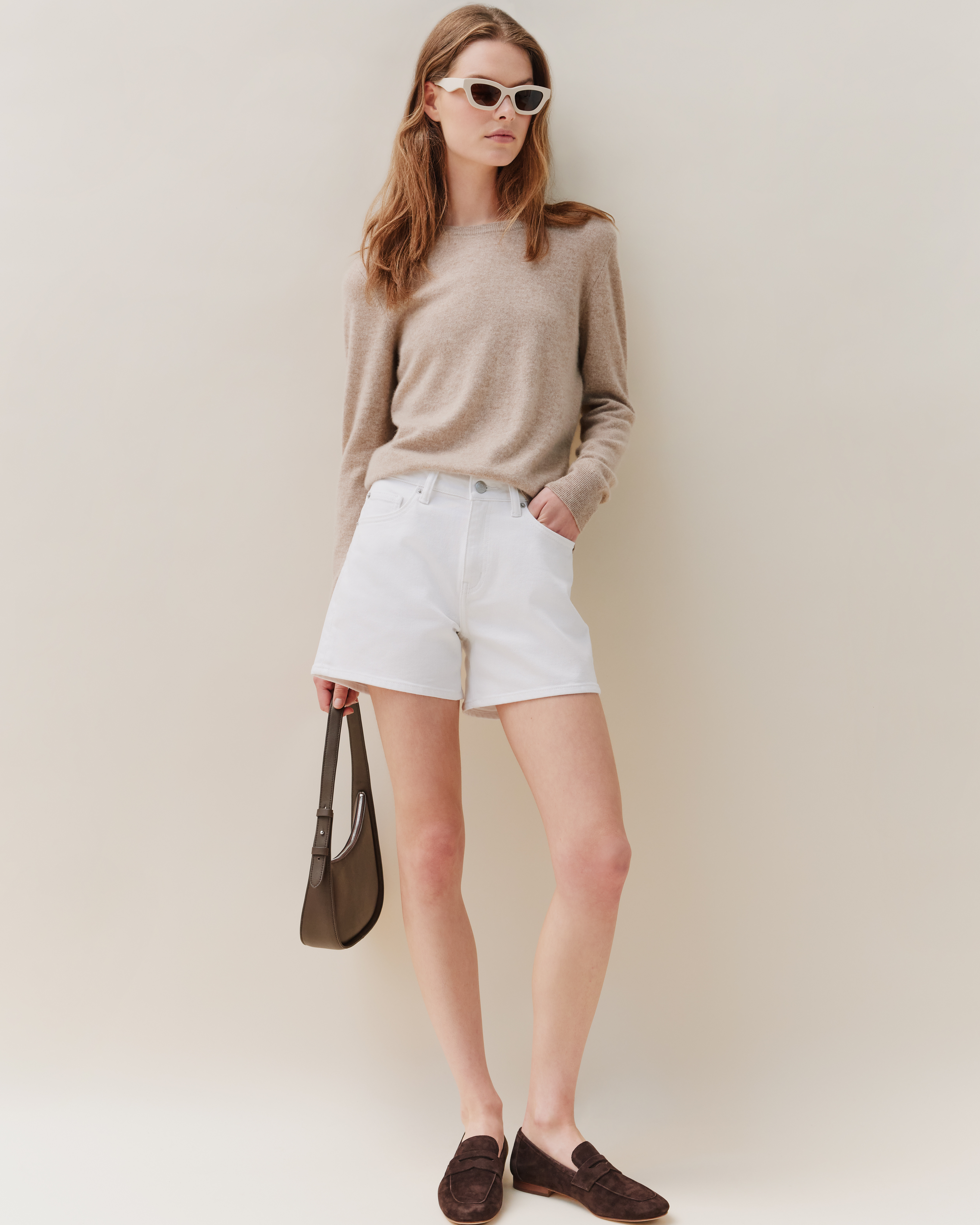 Quince | Women's Bella Stretch Vintage Shorts in Charcoal Black, Size 29, Organic Cotton | Quince