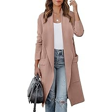 ANRABESS Women's Long Cardigan Sweater 2025 Fall Fashion Casual Oversized Knit Open Front Coatiga... | Amazon (US)