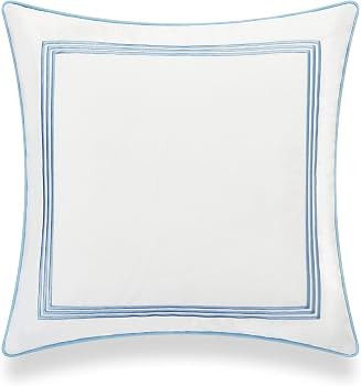 Hofdeco Premium Coastal Hampton Style Patio Indoor Outdoor Pillow Cover Only, 20"x20" Water Resis... | Amazon (US)