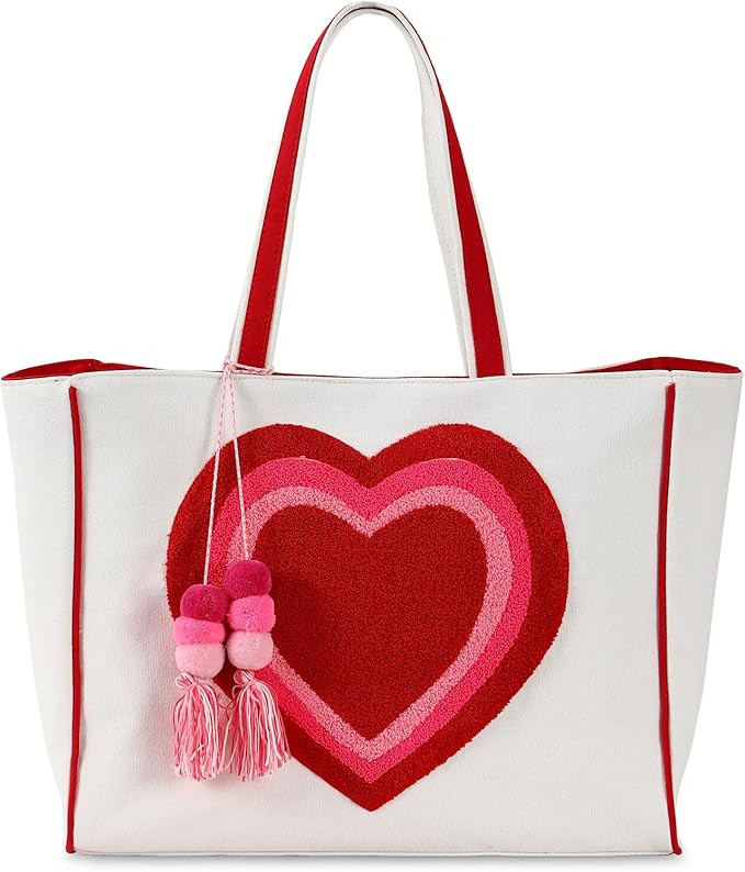 DYSHAYEN Tote Bag for Women,Chenille Embroidery Canvas Tote Bag,Cute Shoulder Bag Handbag for Tra... | Amazon (US)