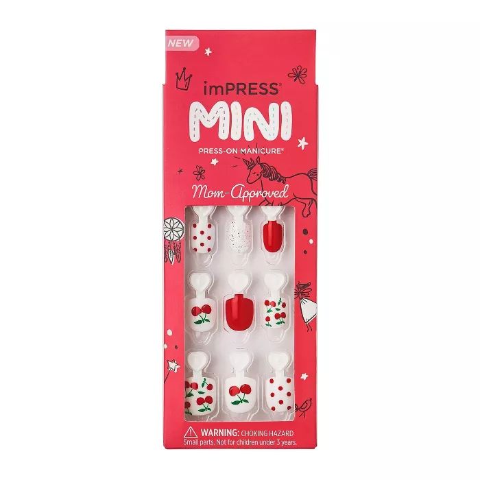 Kiss imPRESS Mini Press-On Nails for Kids - Cutie Pie - 20ct | Target