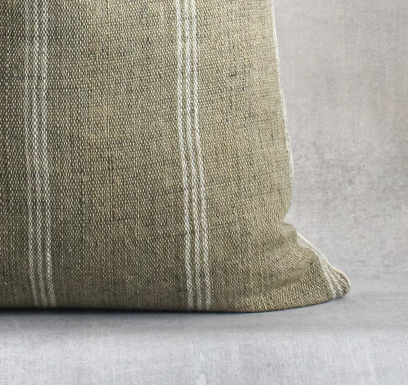 Sage Green Wool Pillow Cover 20x20 22x22 Pillow Cover With - Etsy | Etsy (US)