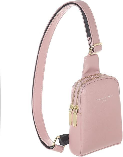 Small Crossbody Sling Bags for Women Vegan Leather Cell Phone Purse Fanny Packs for Women Men Tee... | Amazon (US)