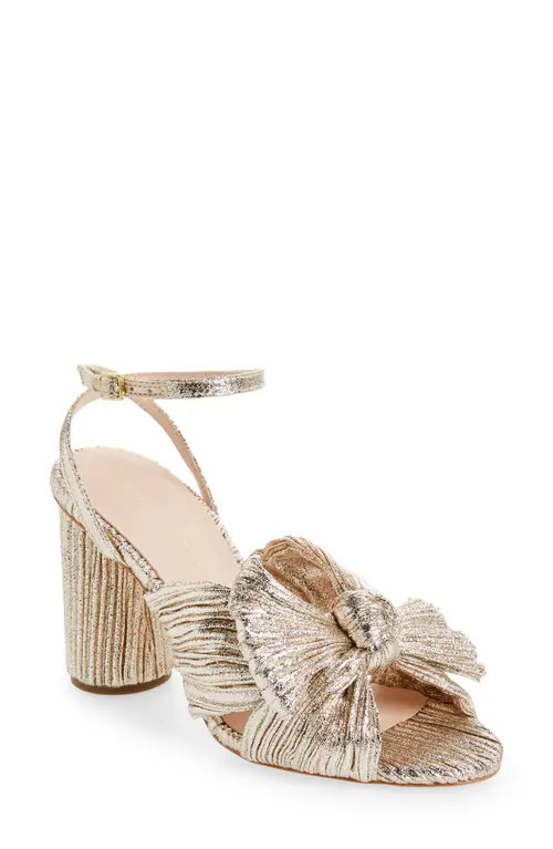 Loeffler Randall Camellia Knotted Sandal in Champagne at Nordstrom, Size 7.5 | Nordstrom