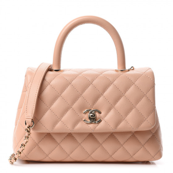 CHANEL

Caviar Quilted Mini Coco Handle Flap Light Pink | Fashionphile