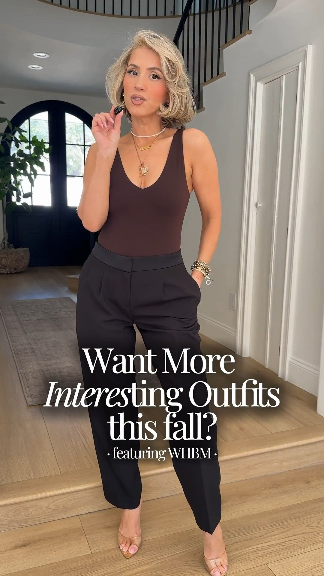 The easiest way to make an outfit more interesting! Mixing textures, playing with prints & making your wardrobe work overtime 🤎 🥰 @whbm #WHBMPartner

Size 2 in jeans + skirts 
XS in tops 
Small in blazers

#LTKootd #LTKgrwm #LTKU