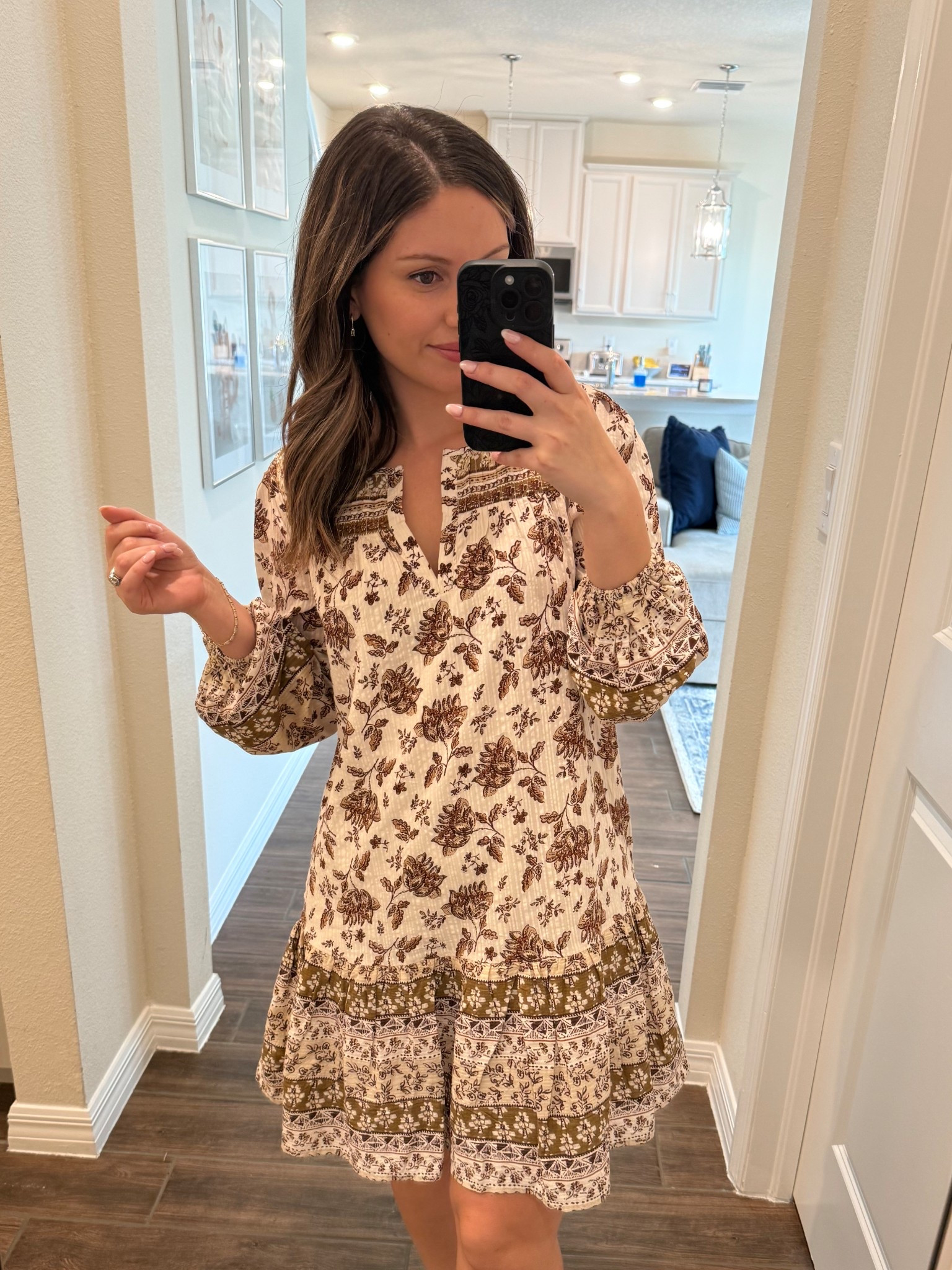 Pleated dress 
Floral dress 
Brown floral dress 
Summer dress 


#LTKSpringSale #LTKSeasonal #LTKFindsUnder50