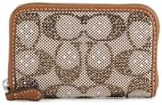 Coach Women's Crystal Signature Jacquard Small Zip Around Card Case | Amazon (US)