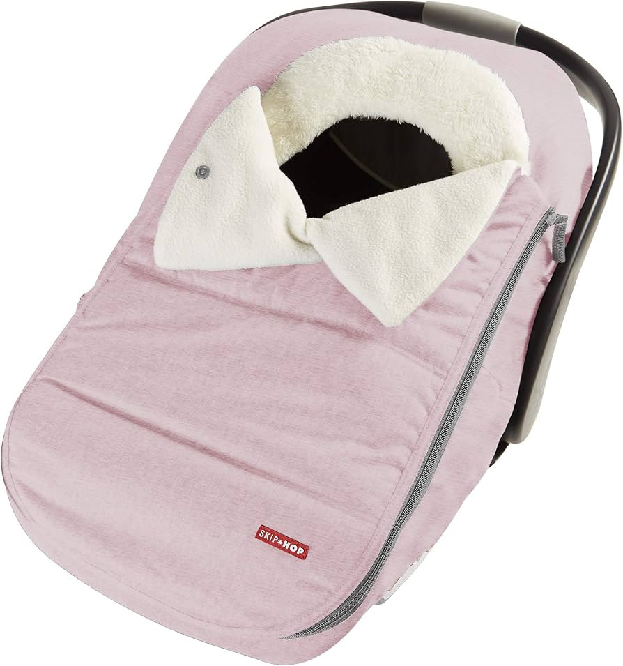 Skip Hop Winter Car Seat Cover, Stroll & Go, Pink Heather | Amazon (US)