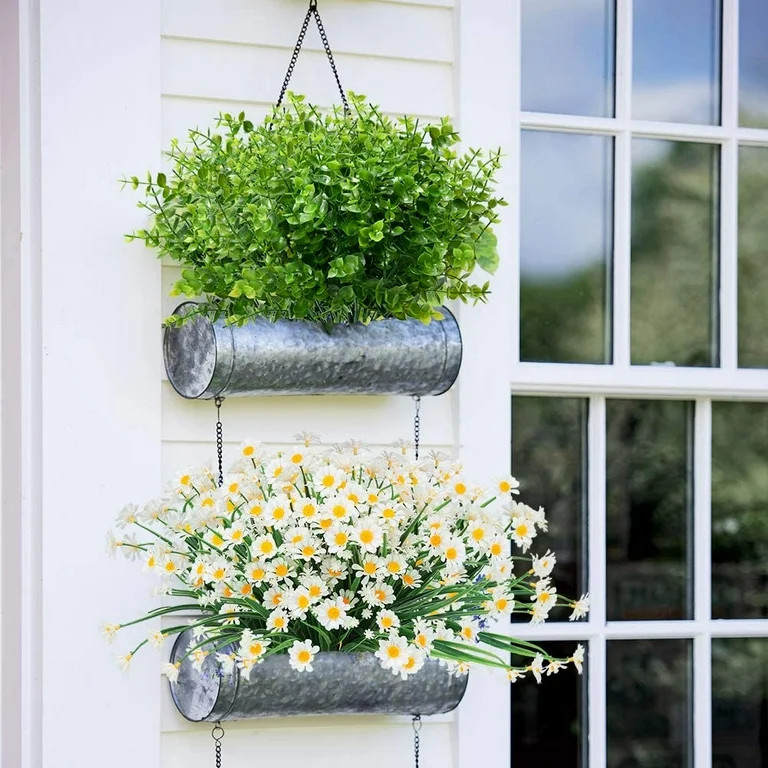 MAMOWEAR Artificial Boxwood Stems Outdoor UV Resistant Fake Stems Plants, Faux Plastic Greenery f... | Walmart (US)