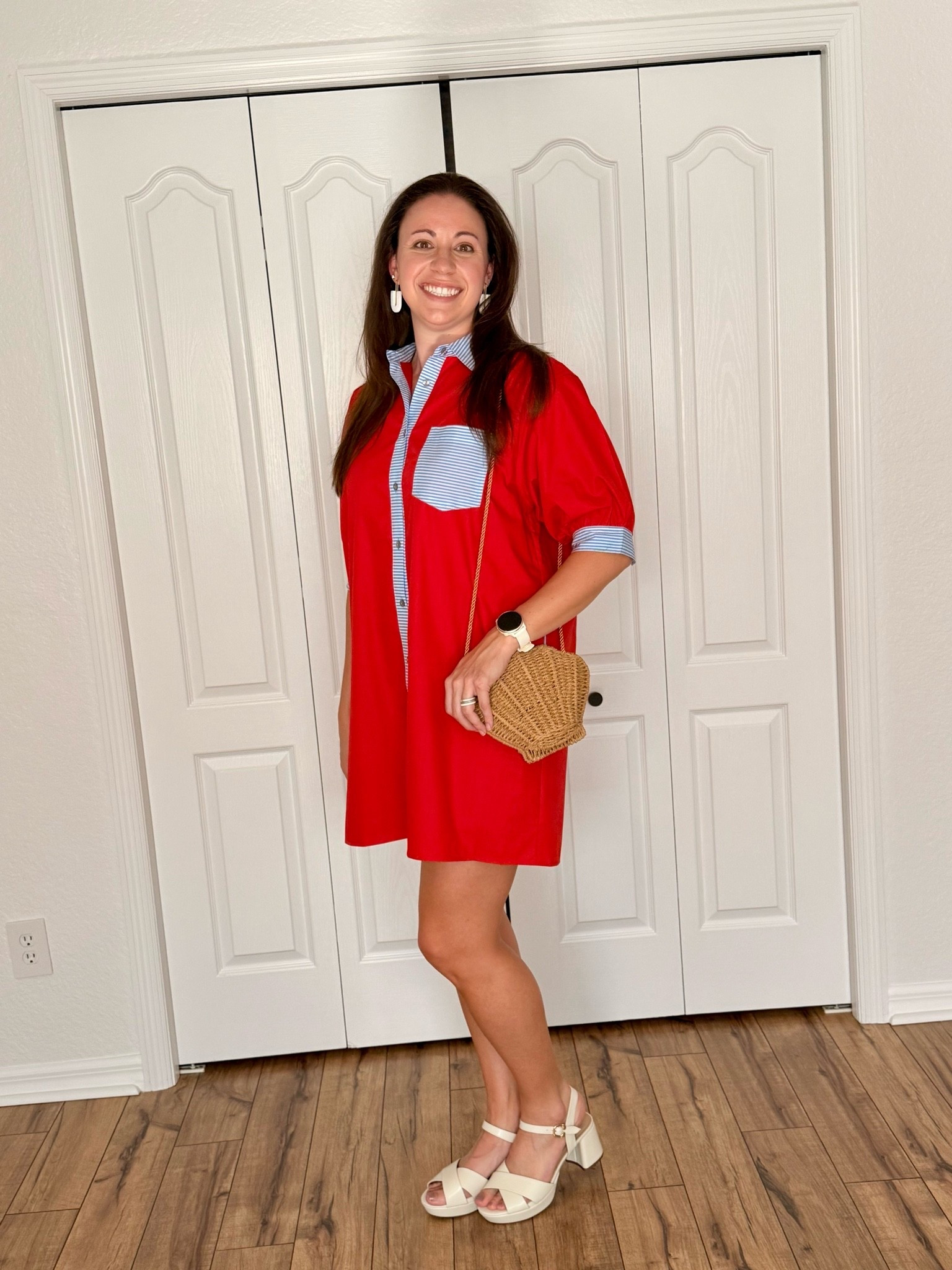 A little Fourth of July inspo with the cutest dress from Mint Julep! Paired with a rattan bag, you can’t go wrong! I also love my Aerosoles block heels as well! Super comfy and can wear for days!

#LTKootd #LTKgrwm #LTKSeasonal