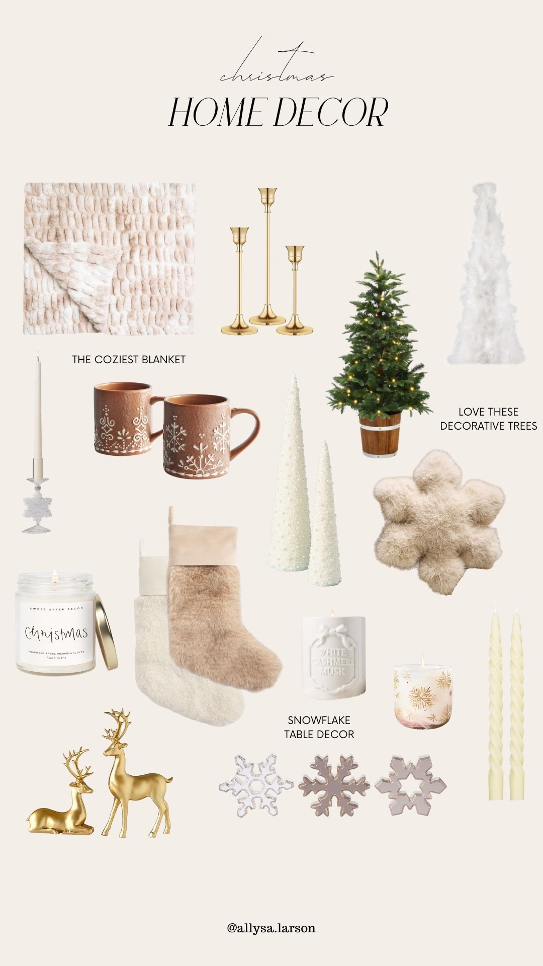 Sharing some of my favorite neutral home decor for Christmas 

#LTKHoliday #LTKFindsUnder100 #LTKHome
