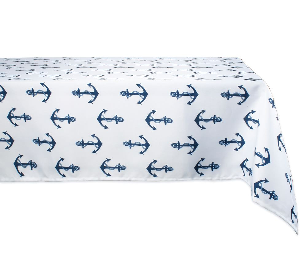 Anchor Outdoor Rectangular Tablecloths | Pottery Barn (US)