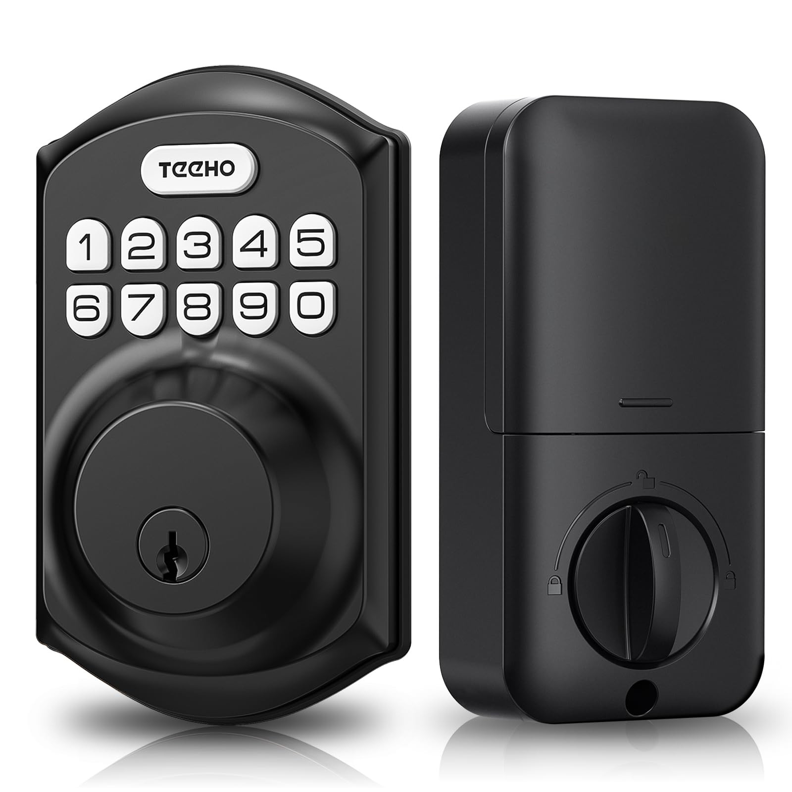 TEEHO TE001 Keyless Entry Door Lock with Keypad - Smart Deadbolt Lock for Front Door with 2 Keys ... | Amazon (US)