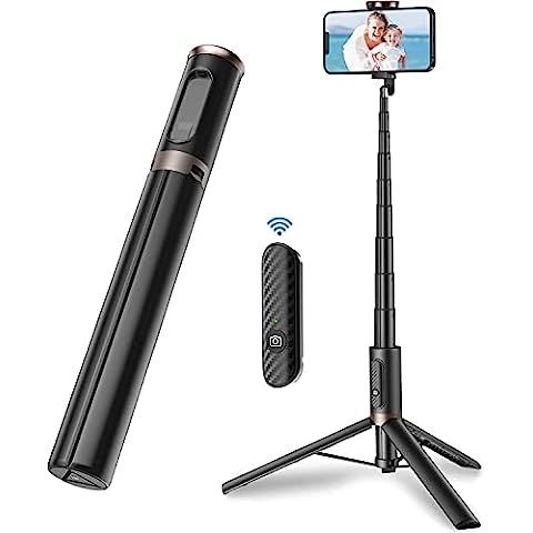 Selfie Stick, Extendable Selfie Stick Tripod with Wireless Remote and Tripod Stand, Portable, Lig... | Amazon (US)
