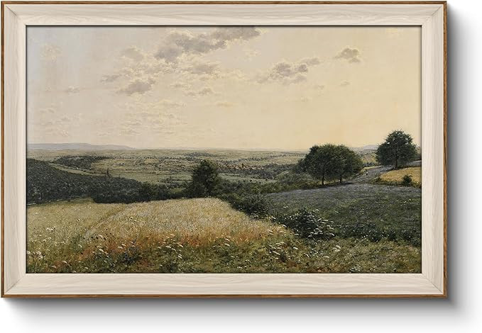 VIYYIEA Framed Canvas Wall Art, Landscape Wall Art for Living Room, Vintage Natural Oil Painting ... | Amazon (US)