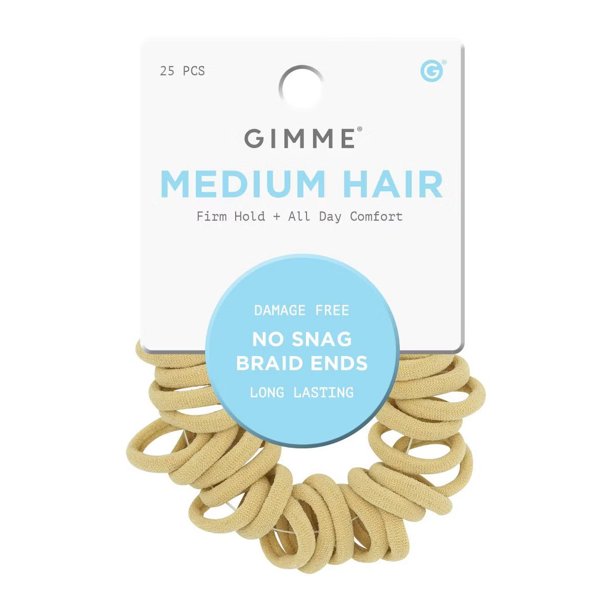 Gimme Beauty Medium Braid Ends Hair Bands - Blonde - 25pk | Target
