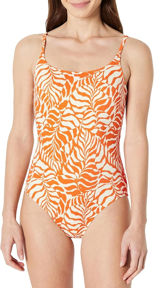 Amazon Essentials Women's Thin Strap One-Piece Swimsuit with Adjustable Straps | Amazon (US)