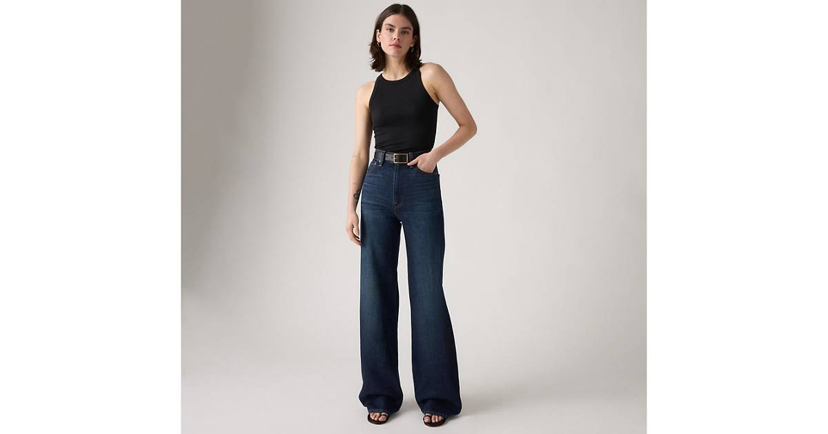 Ribcage Wide-leg Linen+ Denim Women's Jeans | Levi's US
