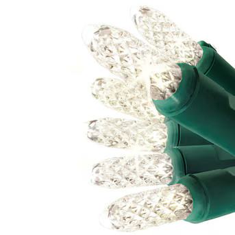 GE StayBright 100-Count 24.7-ft Sparkling White LED Plug-In Christmas String Lights | Lowe's