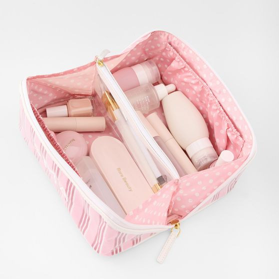 Clear Coated Diamond Cosmetic Pouch | Mark and Graham