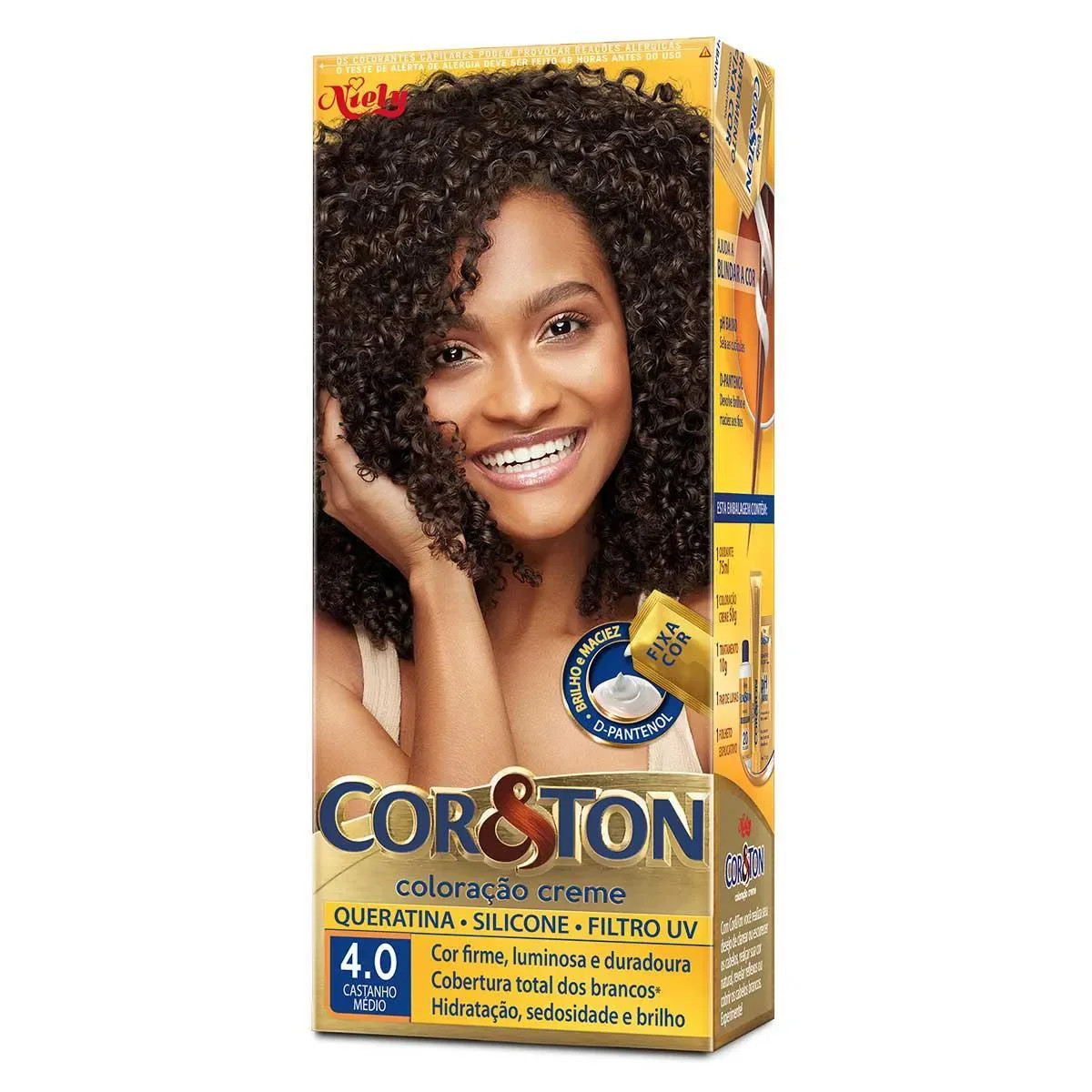 Tintura Cor&Ton Niely 4.0 Castanho Médio 1 Unidade | Drogasil | Drogasil BR