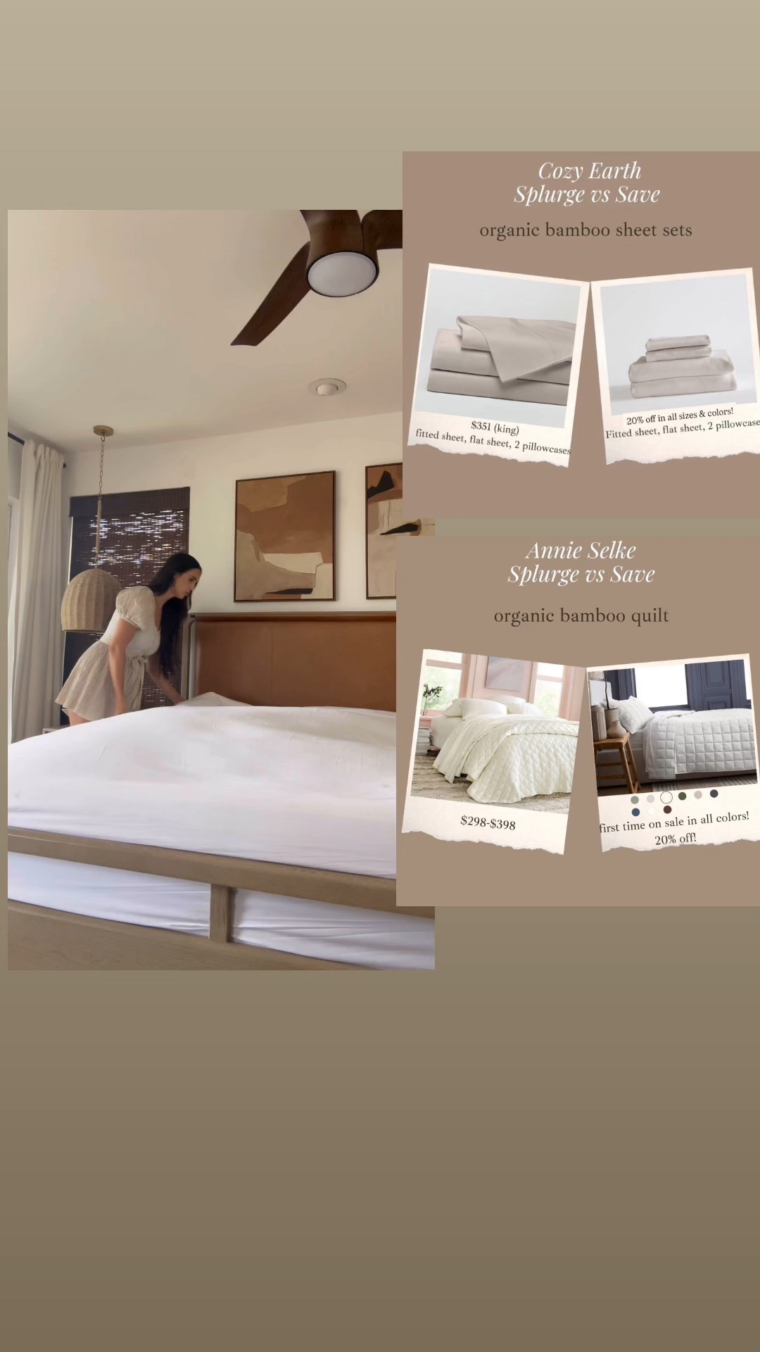 🚨🚨🚨🚨 one day only / rare deal!!! My favorite organic bamboo sheets & quilts are 20% off!!!!!

#LTKGiftGuide #LTKselfcare #LTKmorningroutine