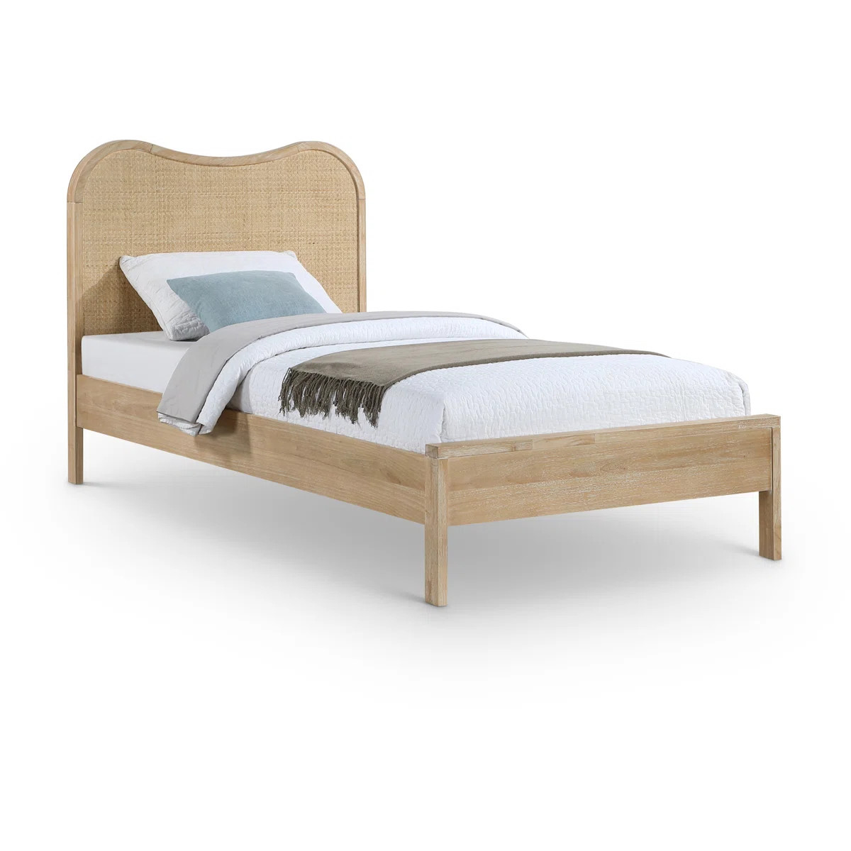 Windsor Solid Wood And Natural Cane Bed | Wayfair North America