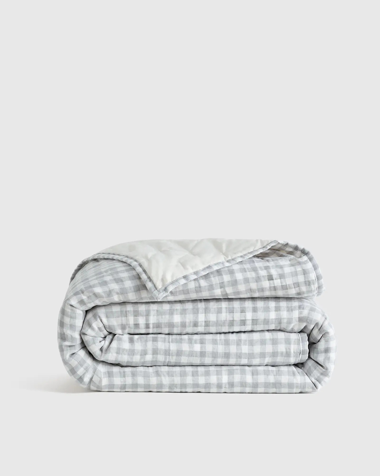 European Linen Patterned Quilt | Quince