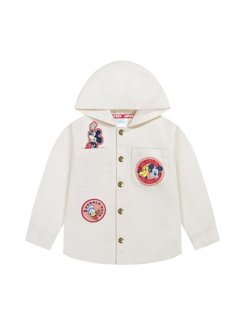 Mickey and Friends Toddler Boy Twill Shacket, Sizes 12M-5T | Walmart (US)