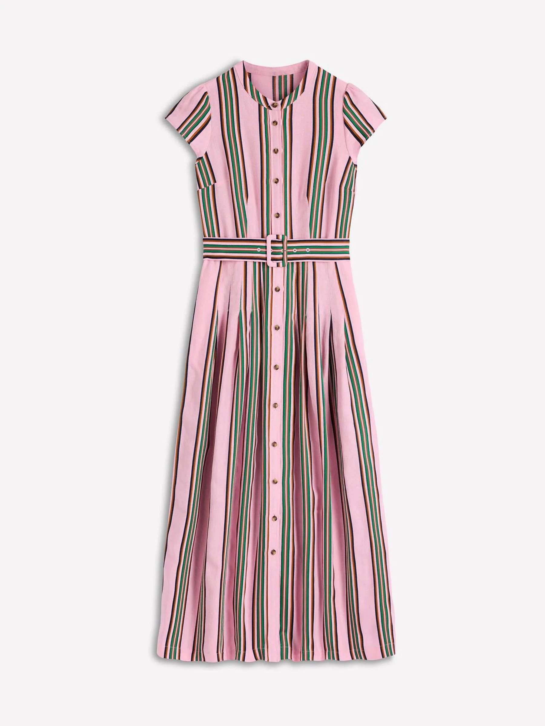 Boden Boden Pink Arabella Linen Blend Dress | Next US