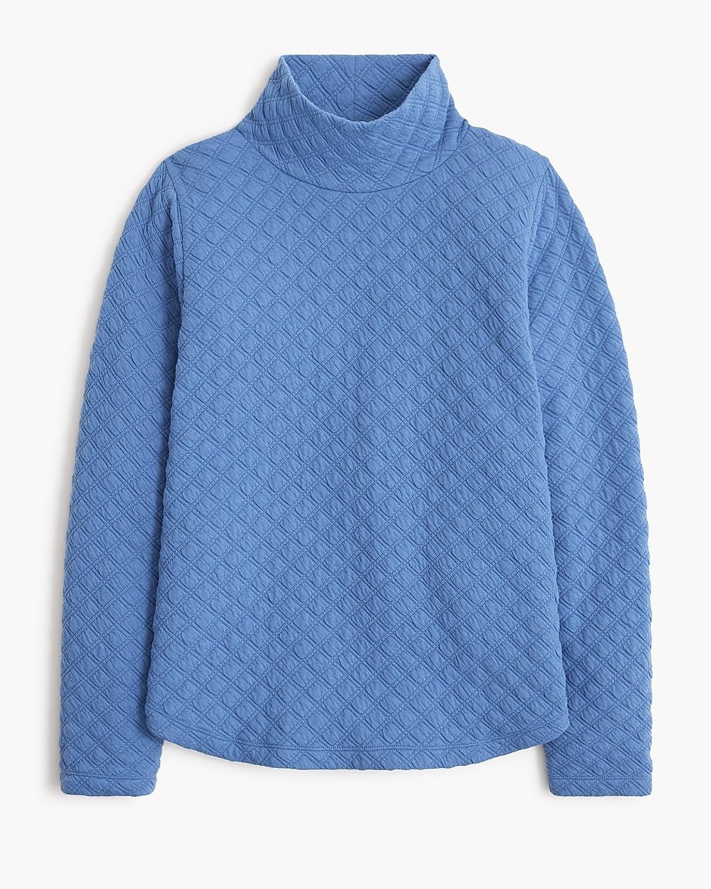 Quilted mockneck pullover | J.Crew Factory