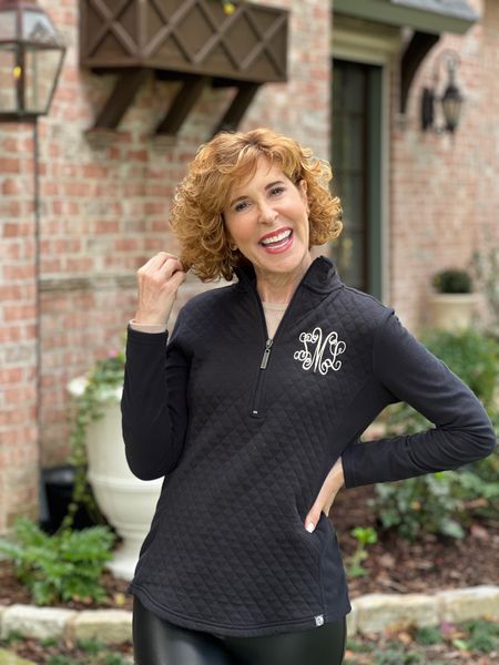 This darling black quilted pullover can be monogrammed or not! It’s a great deal right now at Marley Lilly! Check out some of my other Marley Lilly favorites below!

#LTKunder50 #LTKsalealert #LTKstyletip