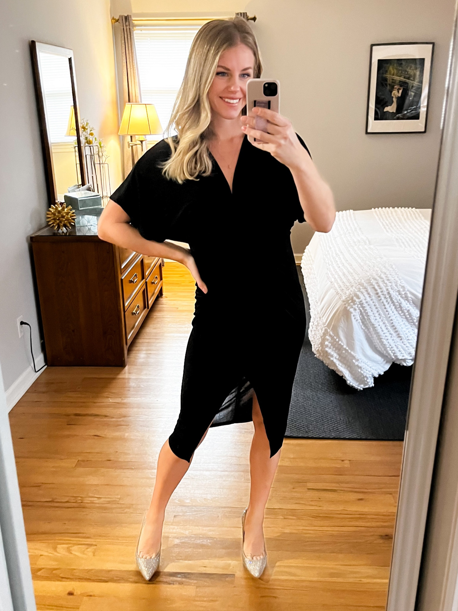 Stunning dress for the holidays and winter events! Runs true to size. Wearing size small  

#LTKunder50 #LTKHoliday #LTKwedding