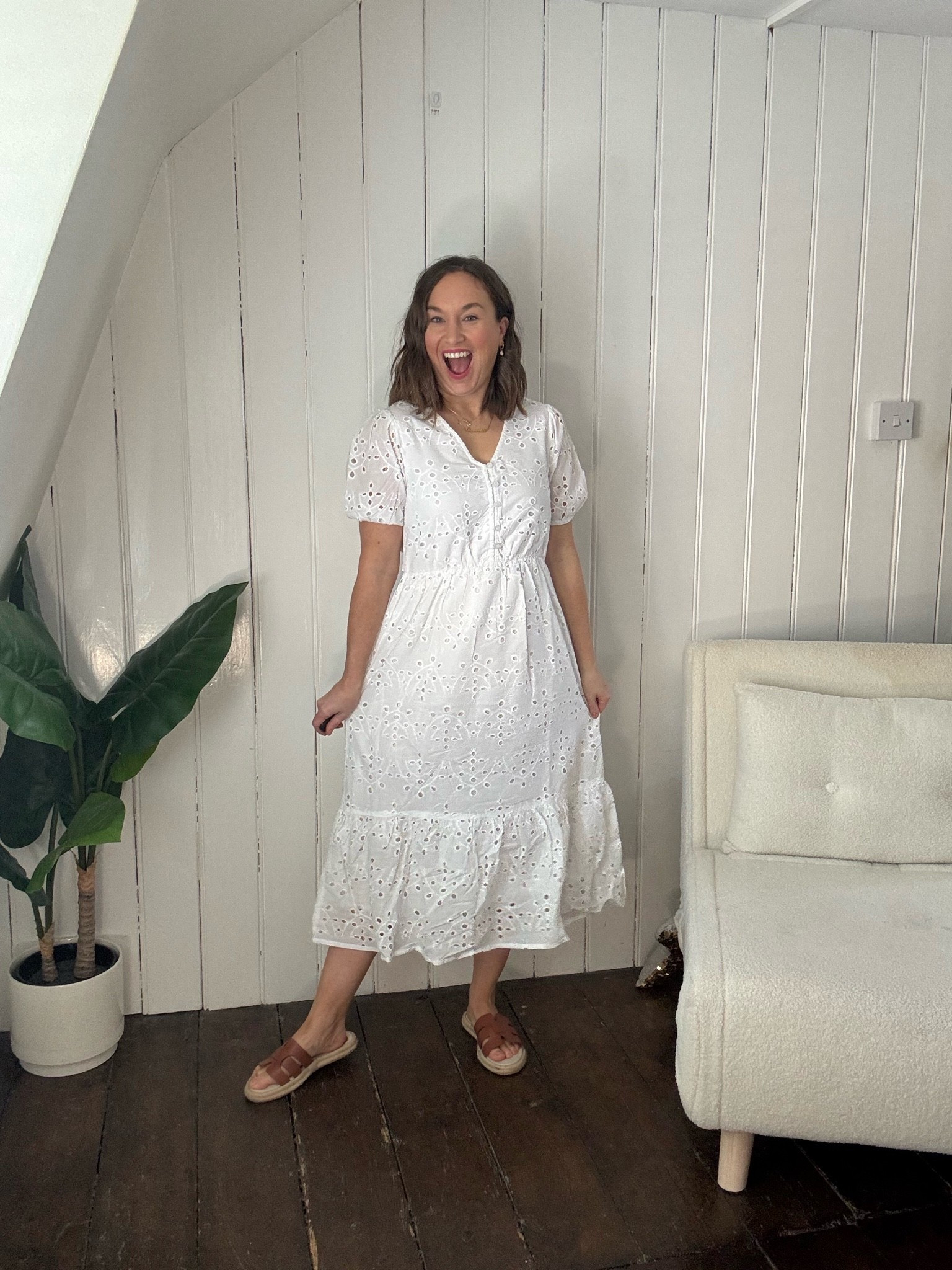 Petite white cotton summer holiday midi dress 🌟

#LTKsummer #LTKpetite #LTKdresses