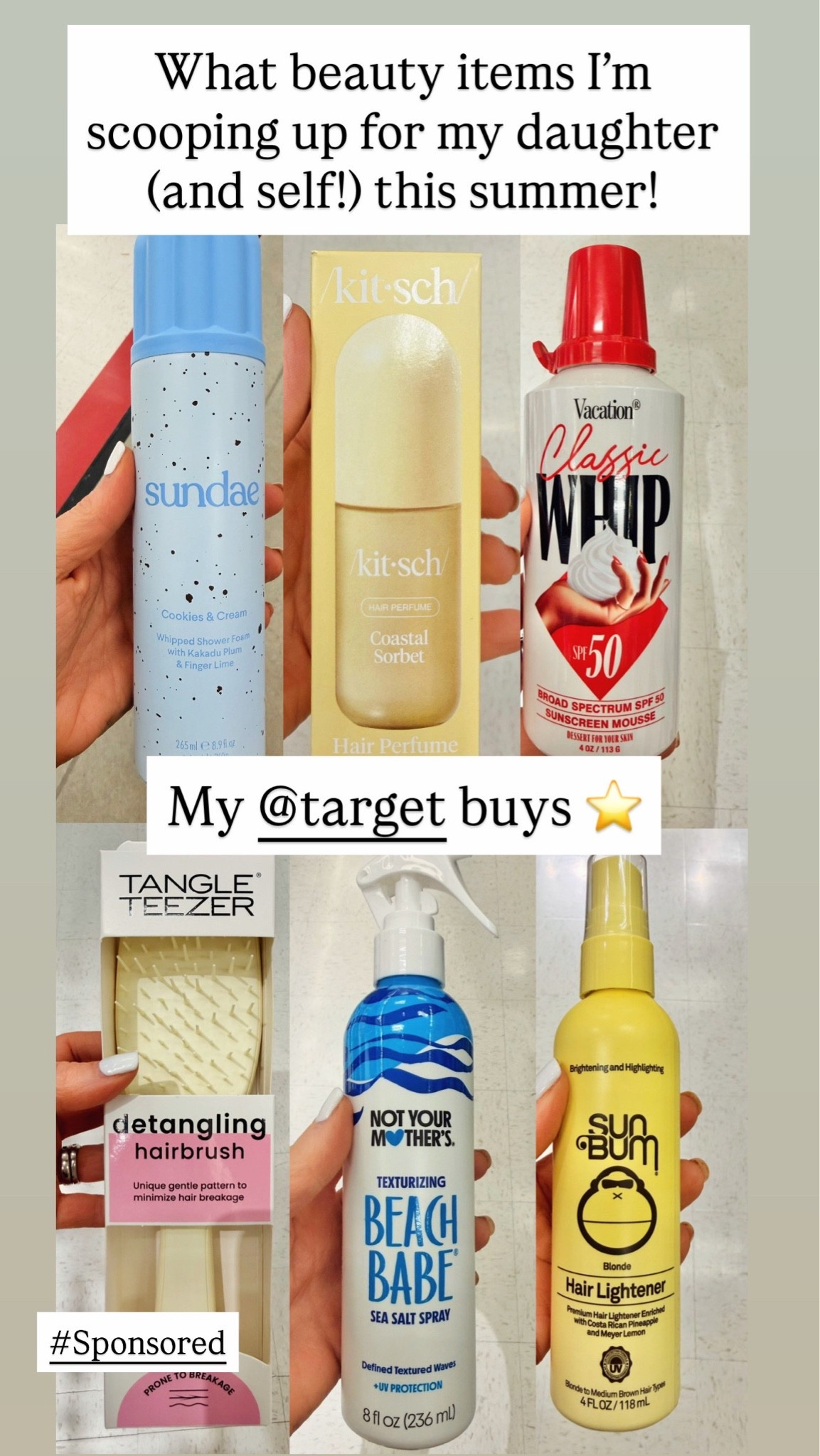 With the summer here, I’m scooping up some of our favorite beauty fines! I bought all of these at target and I cannot wait to use these this summer with my daughter! Tween daughter and ❤️❤️ Mom approved!! #sponsored @Target