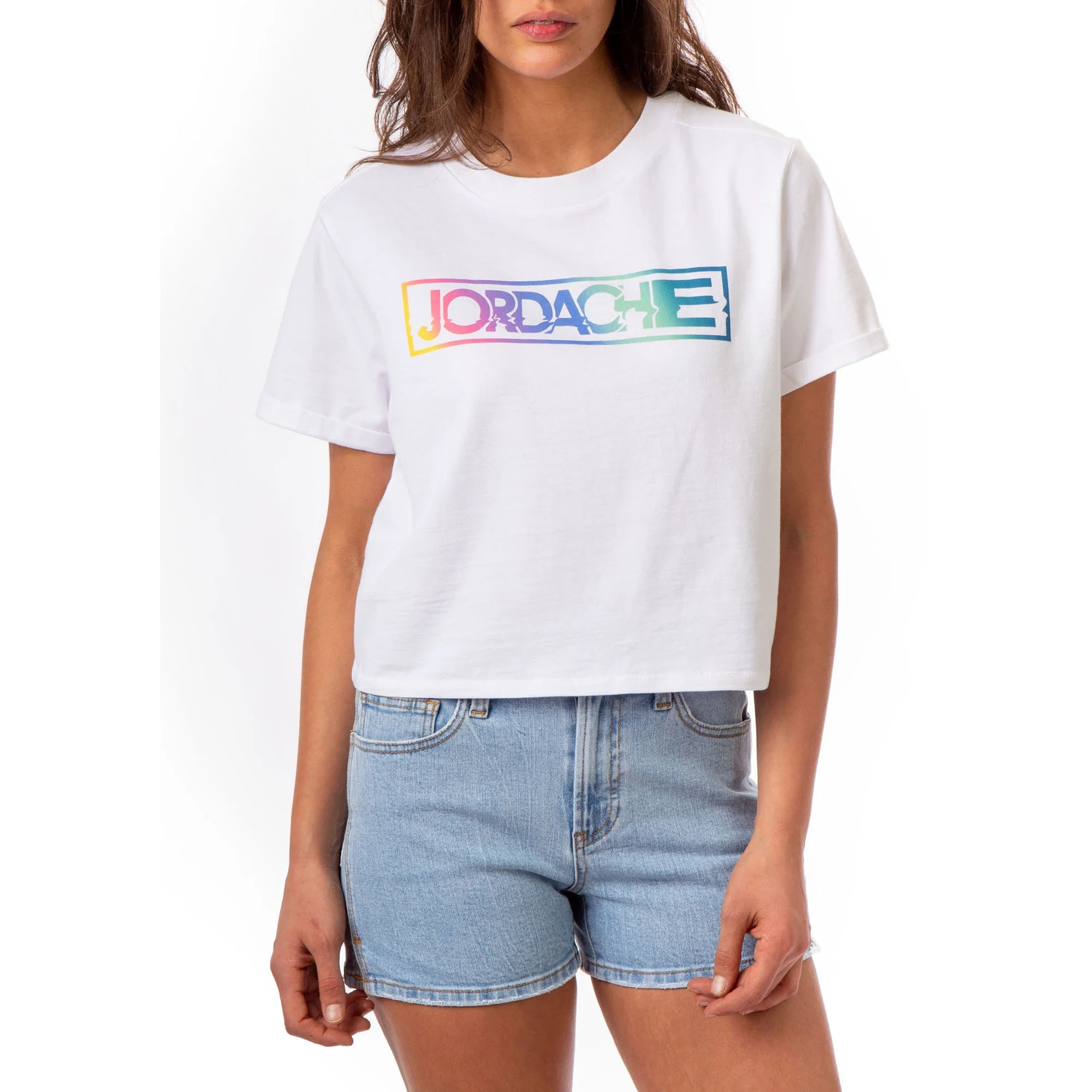 Jordache Vintage Women's Cassie Crop T-Shirt | Walmart (US)