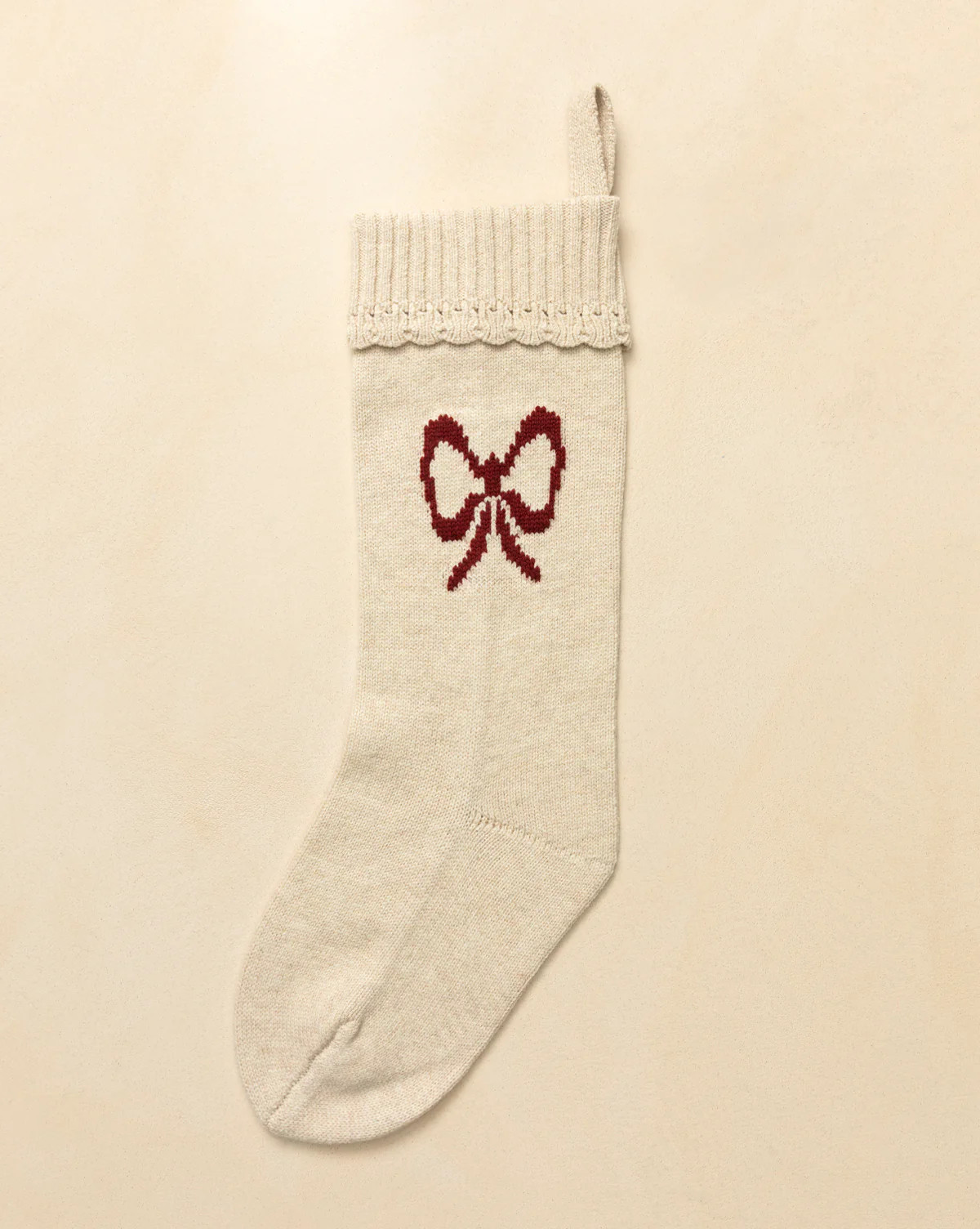 Bella Scalloped Stocking with Bow | McGee & Co. (US)
