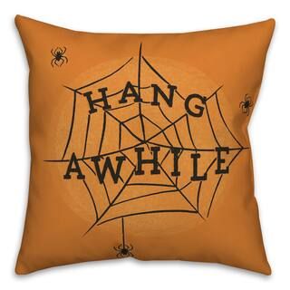 Hang Awhile Spiderweb Spun Poly Throw Pillow | Michaels Stores