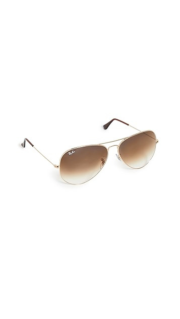 RB3025 Oversized Classic Aviator Gradient Sunglasses | Shopbop